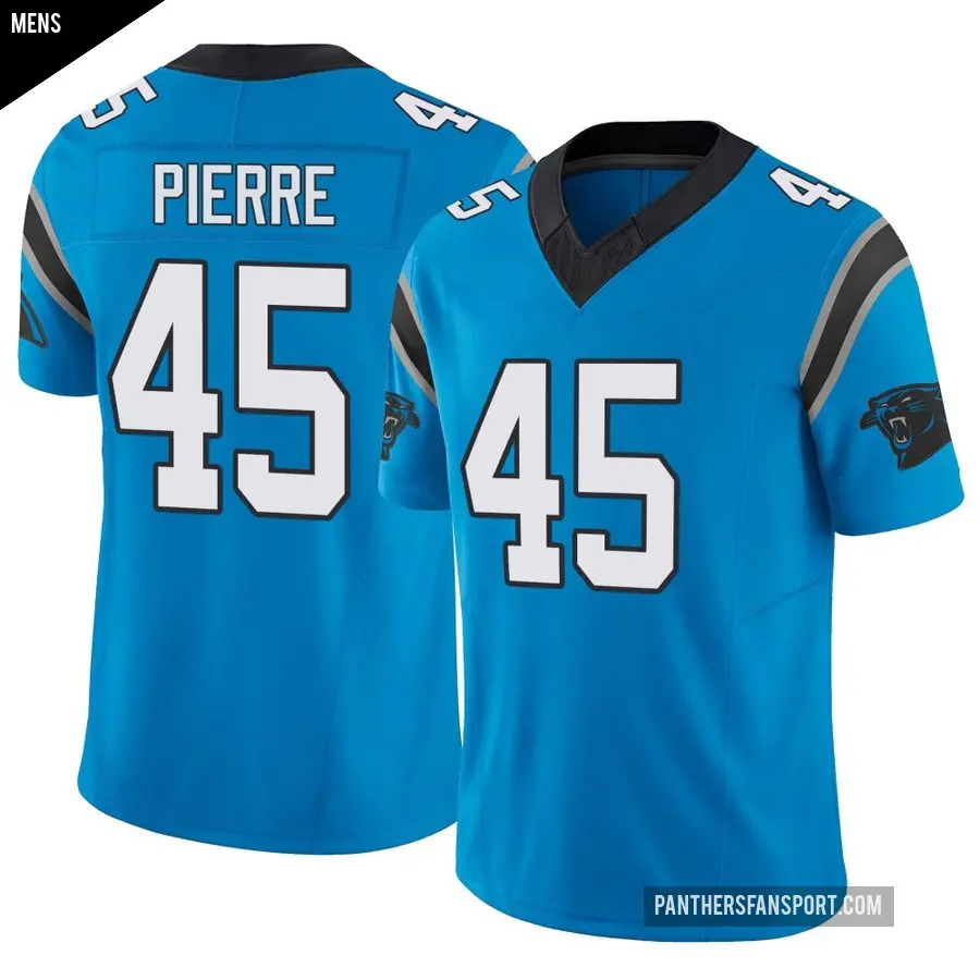 Men's Carolina Panthers ＃45 Bryce Pierre Blue Limited Vapor F.U.S.E. Jersey